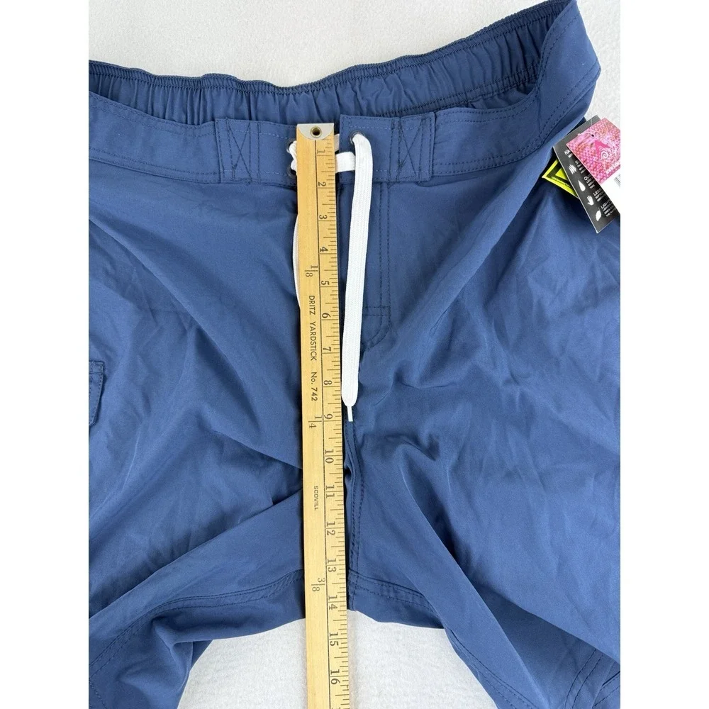 Kanu Board‎ Surf Shorts Mens 2X Blue Swim Trunks Cargo Board NWT